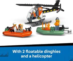 LEGO® City Coast Guard Rescue Boat & Helicopter 60504