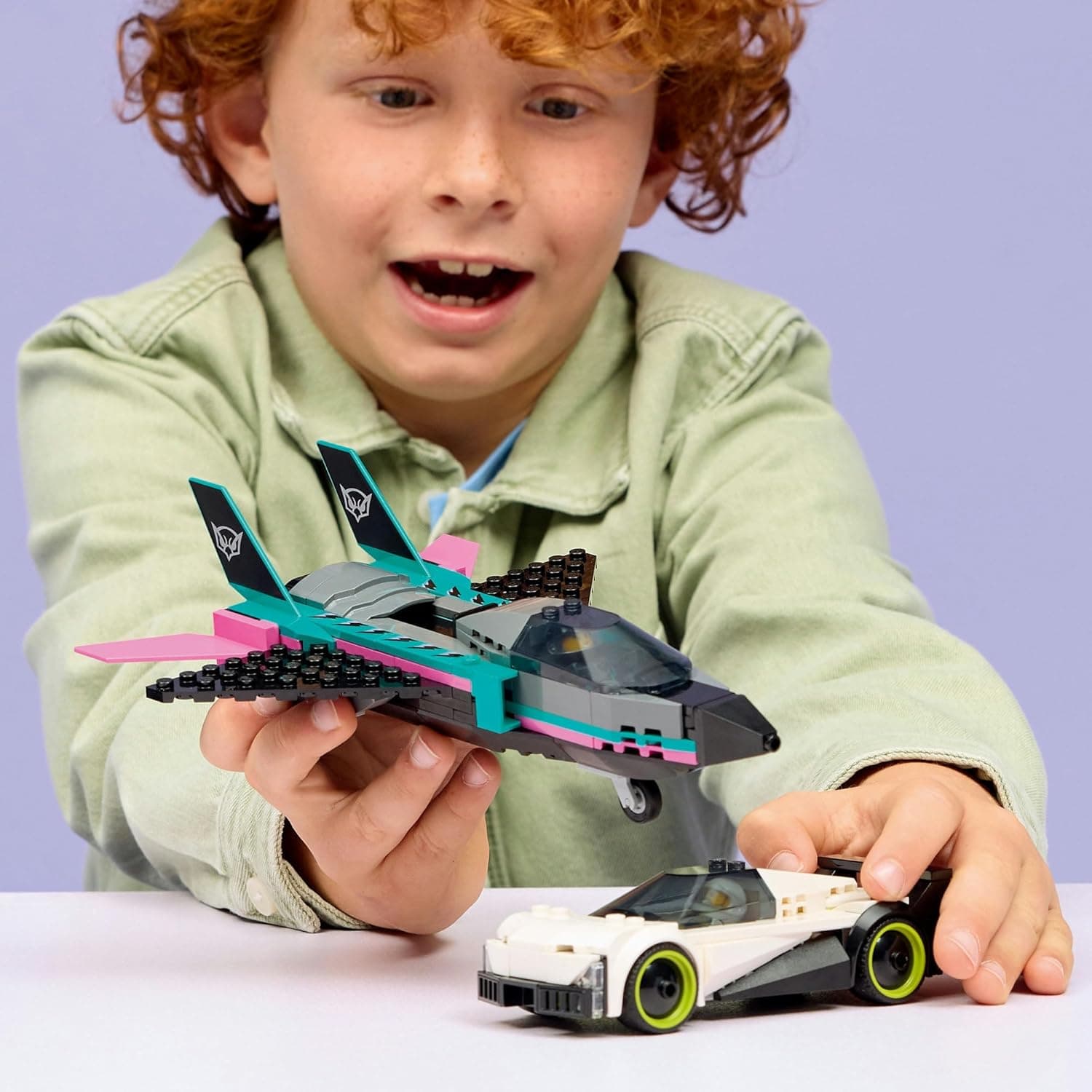LEGO City Jet vs. Car 60489