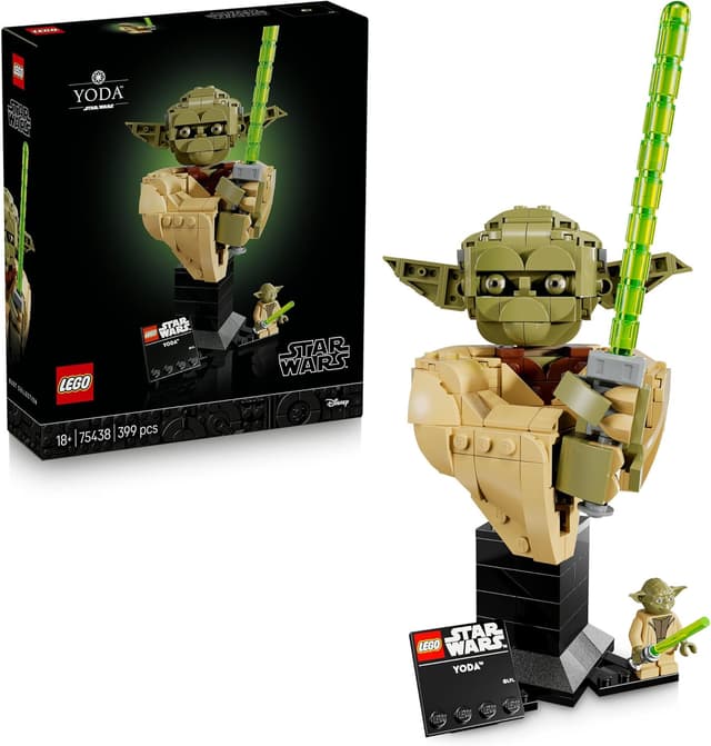 LEGO® Star Wars: Attack of the Clones™ Yoda™ Bust with Lightsaber™ 75438