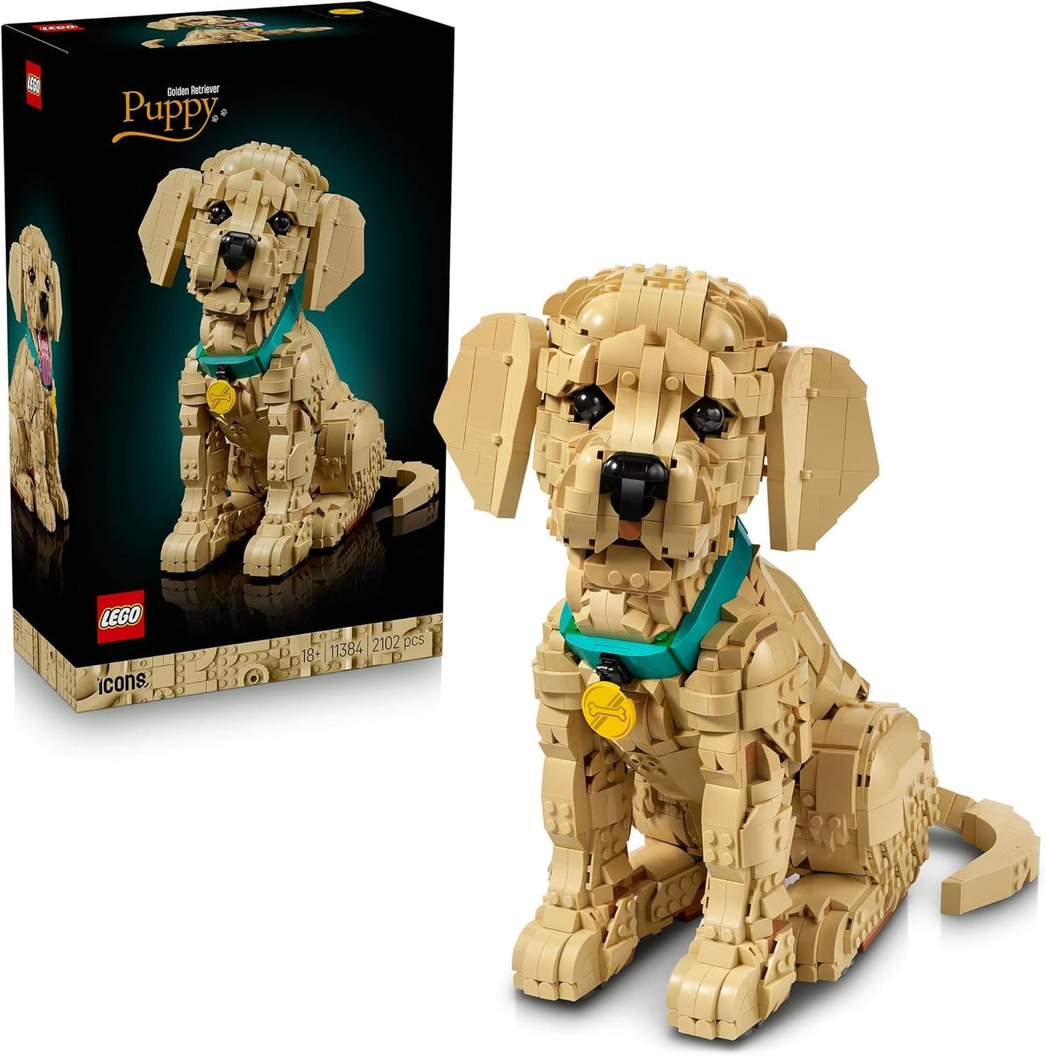 LEGO® Icons Golden Retriever Puppy 11384