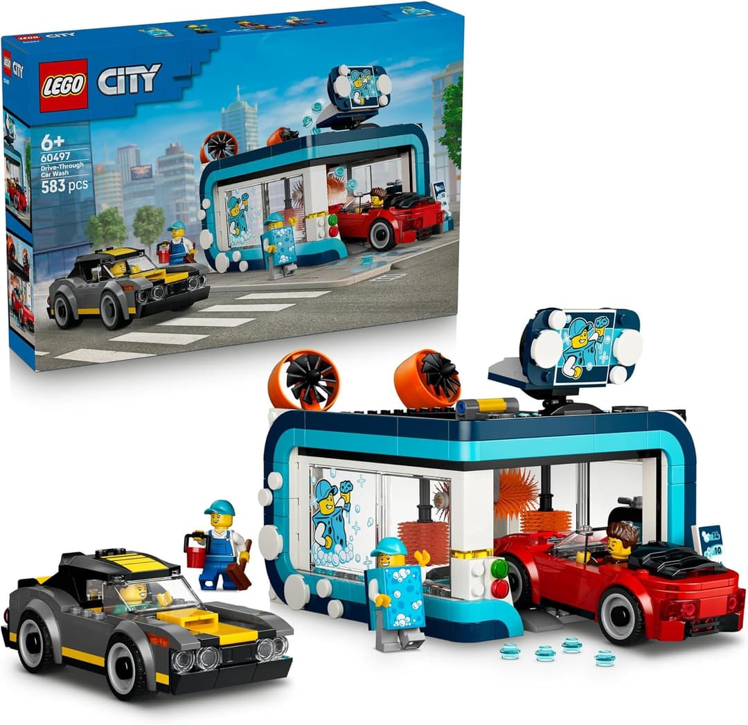 LEGO® City Drive-Through Car Wash 60497