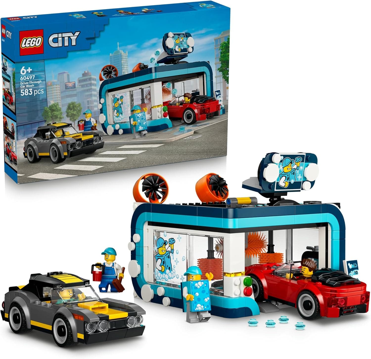 LEGO® City Drive-Through Car Wash 60497