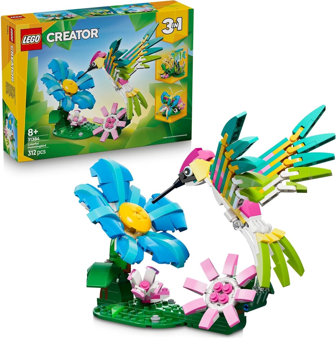 LEGO® Creator 3 in 1 Wild Animals: Colourful Hummingbird 31384