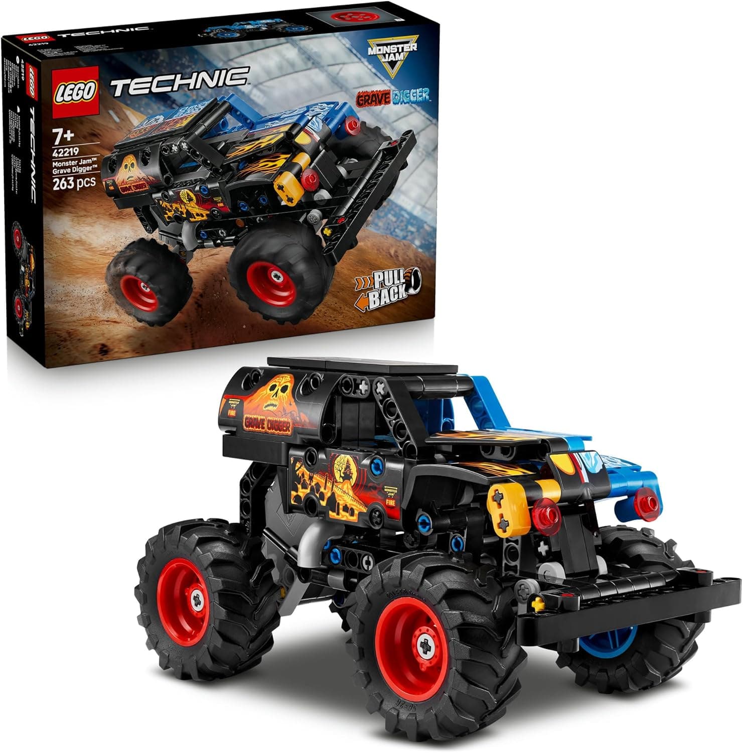 LEGO® Technic Monster Jam™ Grave Digger™ Fire and Ice 42219