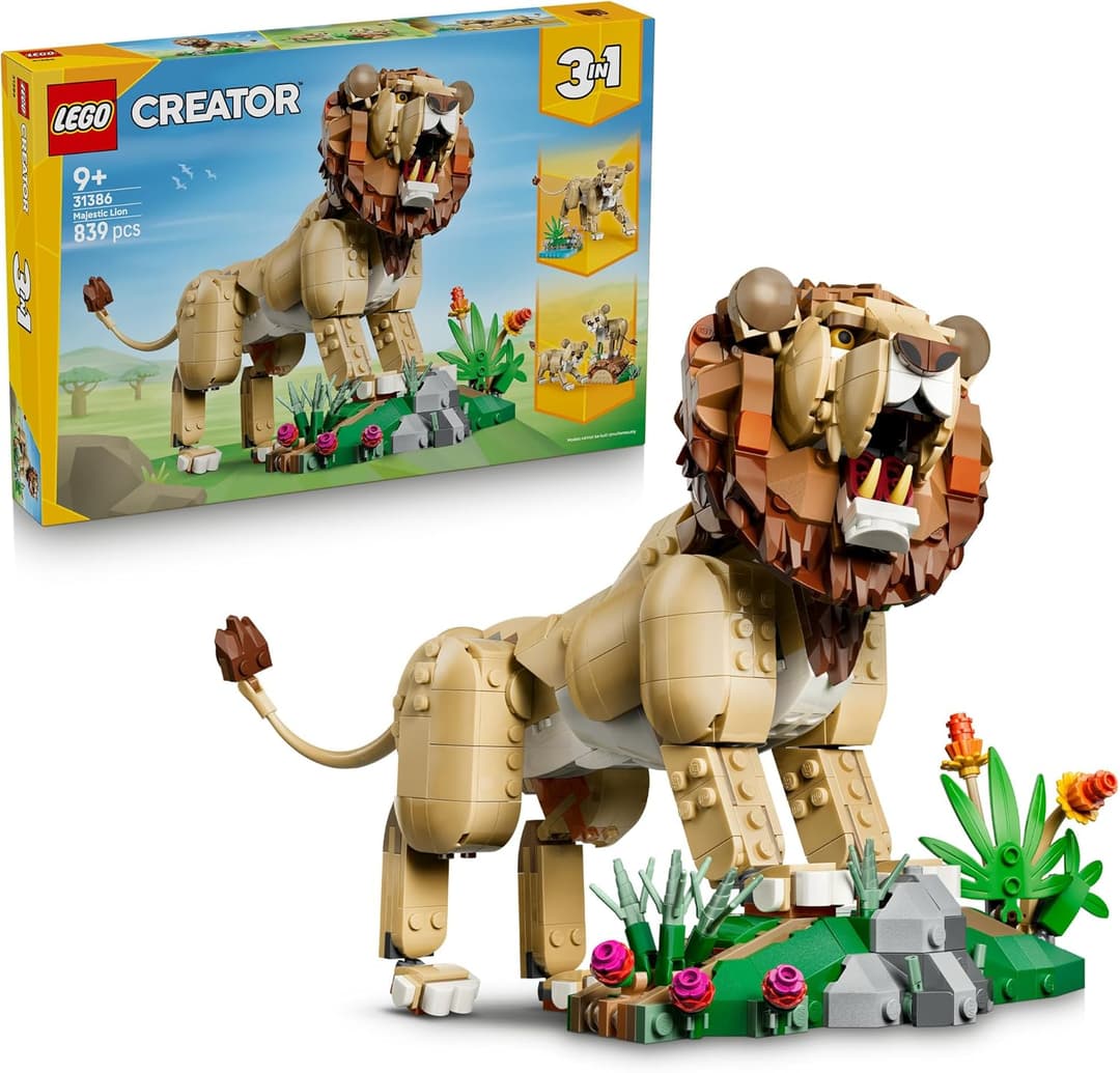 LEGO® Creator 3 in 1 Wild Animals: Majestic Lion 31386