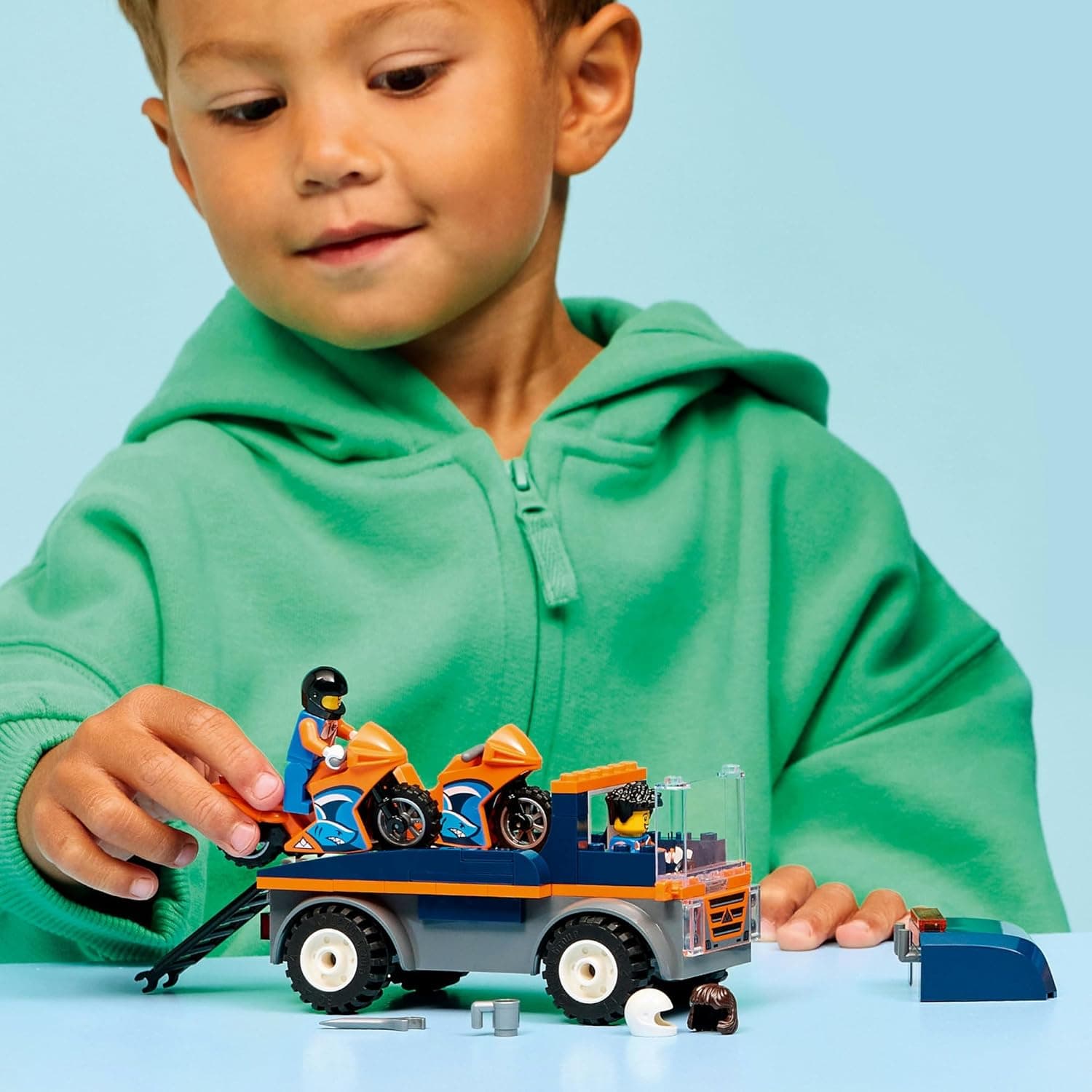 LEGO® City Motorcycle Transporter 60491