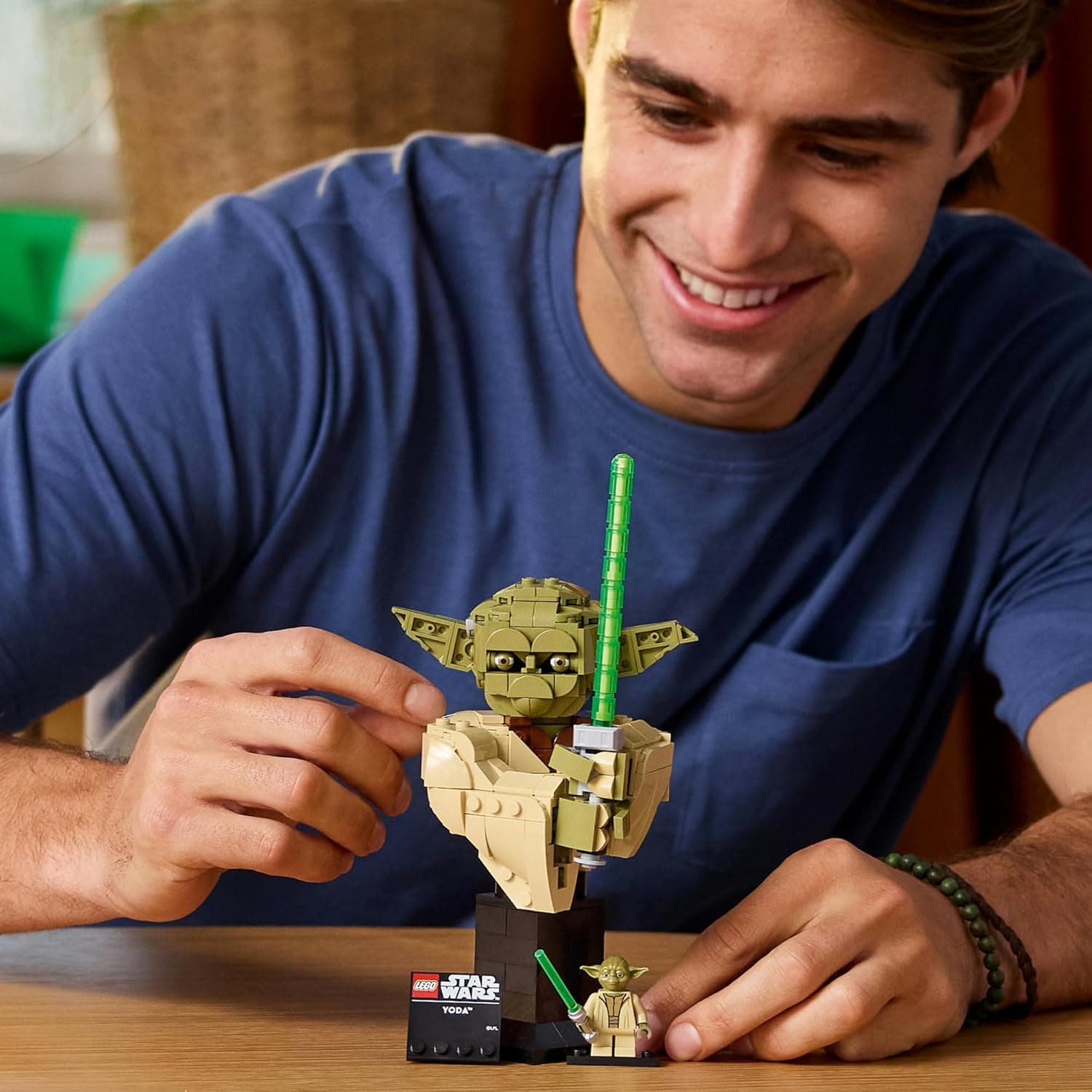 LEGO® Star Wars: Attack of the Clones™ Yoda™ Bust with Lightsaber™ 75438