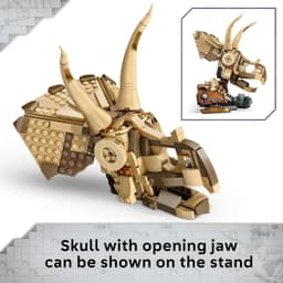 LEGO Jurassic World Dinosaur Fossils: Triceratops Skull Dino Toy for 9+ Year Old Boys & Girls B0DHSDPD93