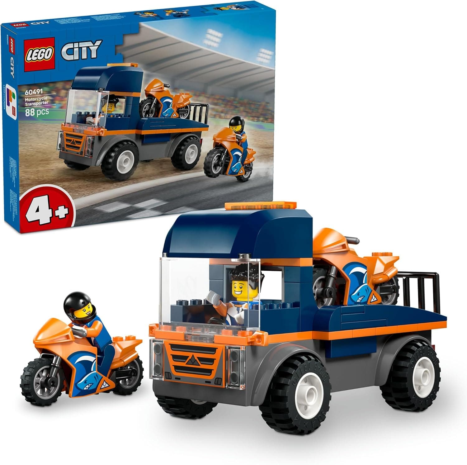 LEGO® City Motorcycle Transporter 60491
