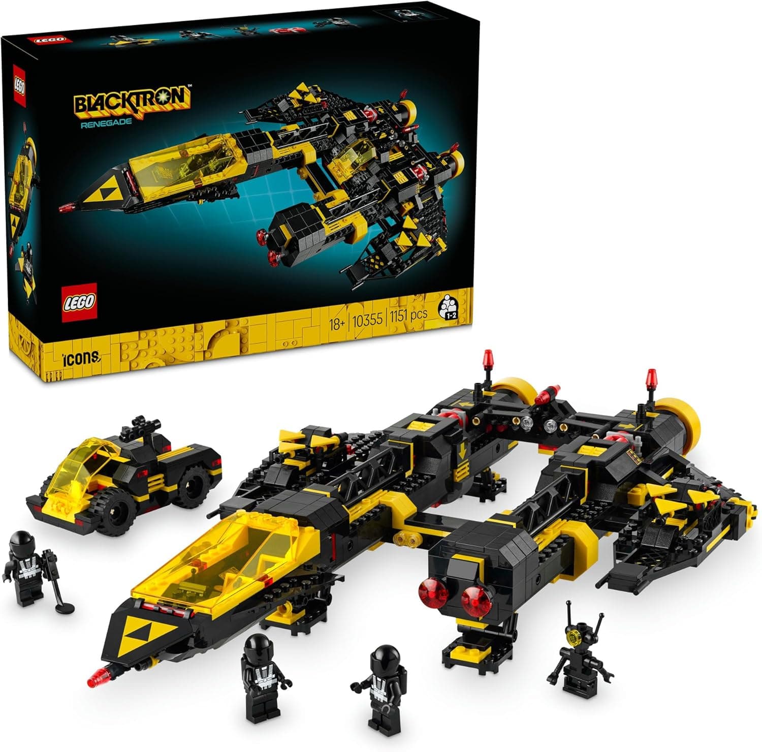 LEGO® Icons Blacktron Renegade Spaceship 10355