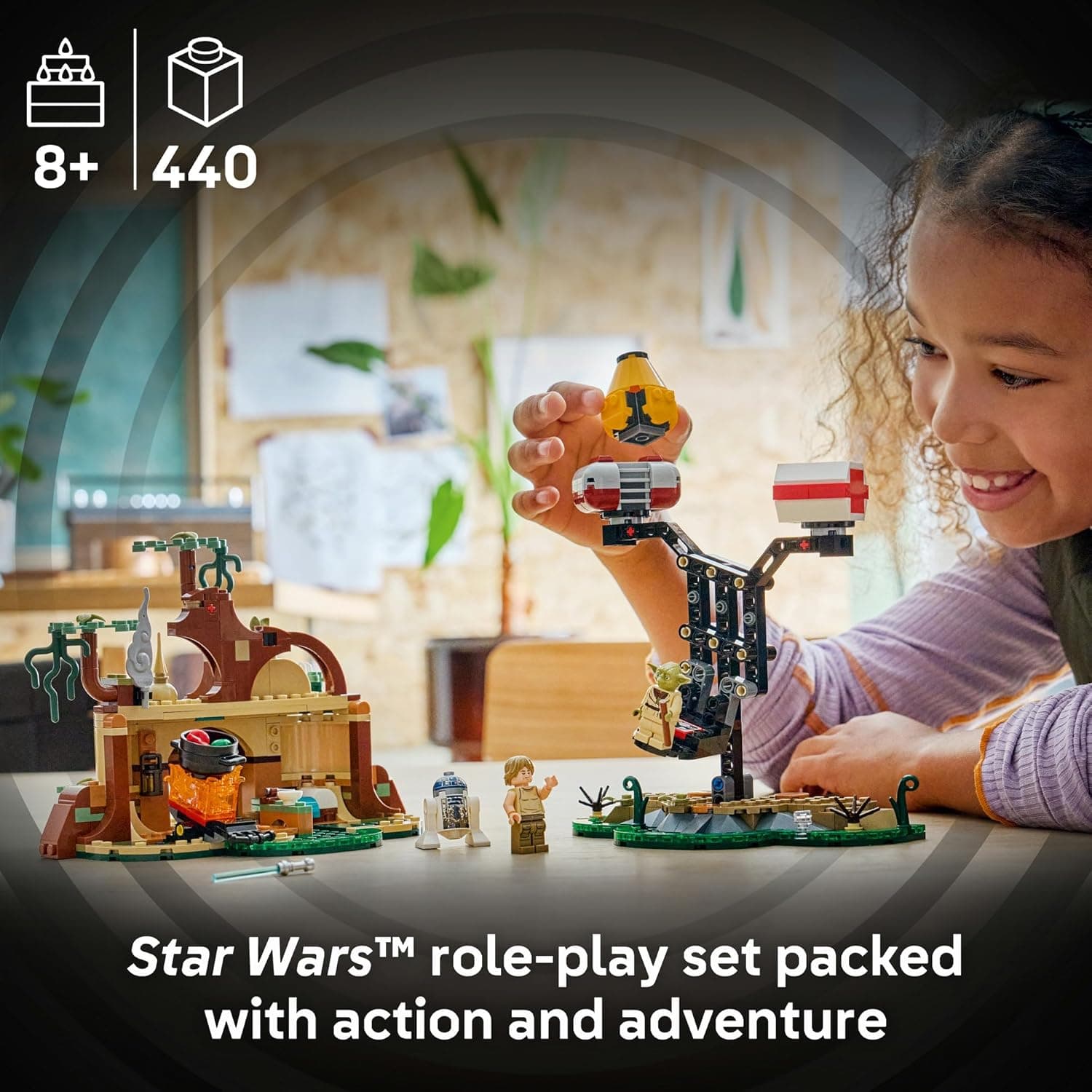 LEGO® Star Wars™ SMART Play™: Yoda’s Hut and Jedi Training 75422