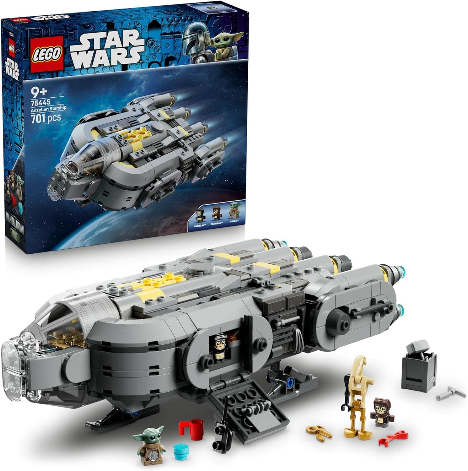 LEGO® Star Wars: The Mandalorian and Grogu™ Anzellan Starship 75445