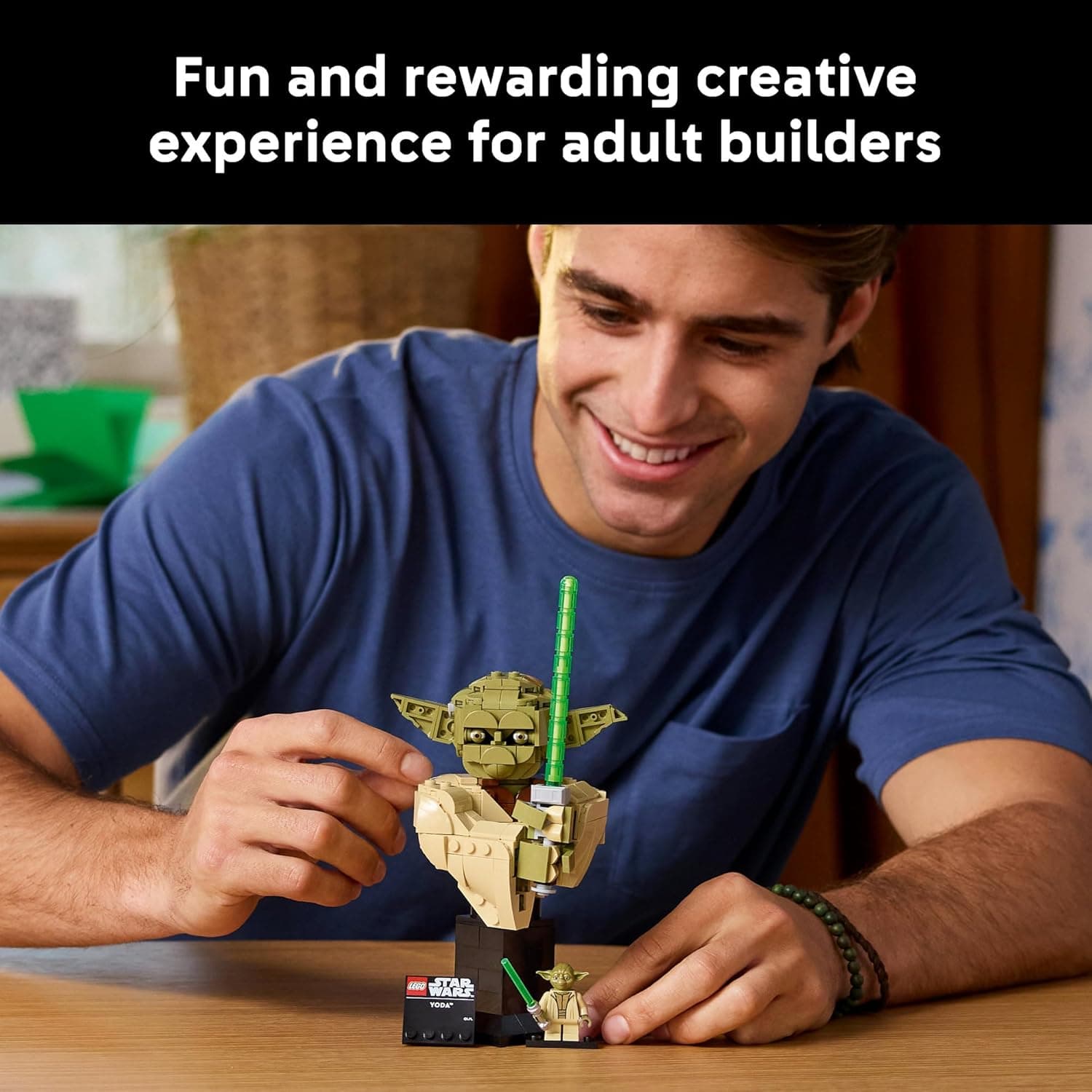 LEGO® Star Wars: Attack of the Clones™ Yoda™ Bust with Lightsaber™ 75438
