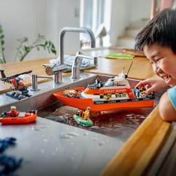 LEGO® City Coast Guard Rescue Boat & Helicopter 60504