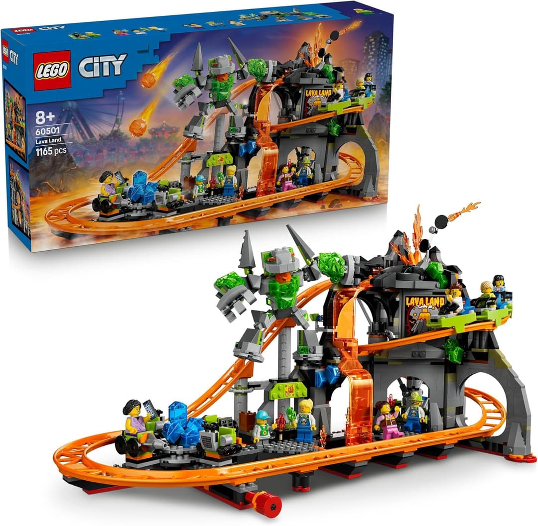 LEGO® City Lava Land Roller Coaster Park 60501