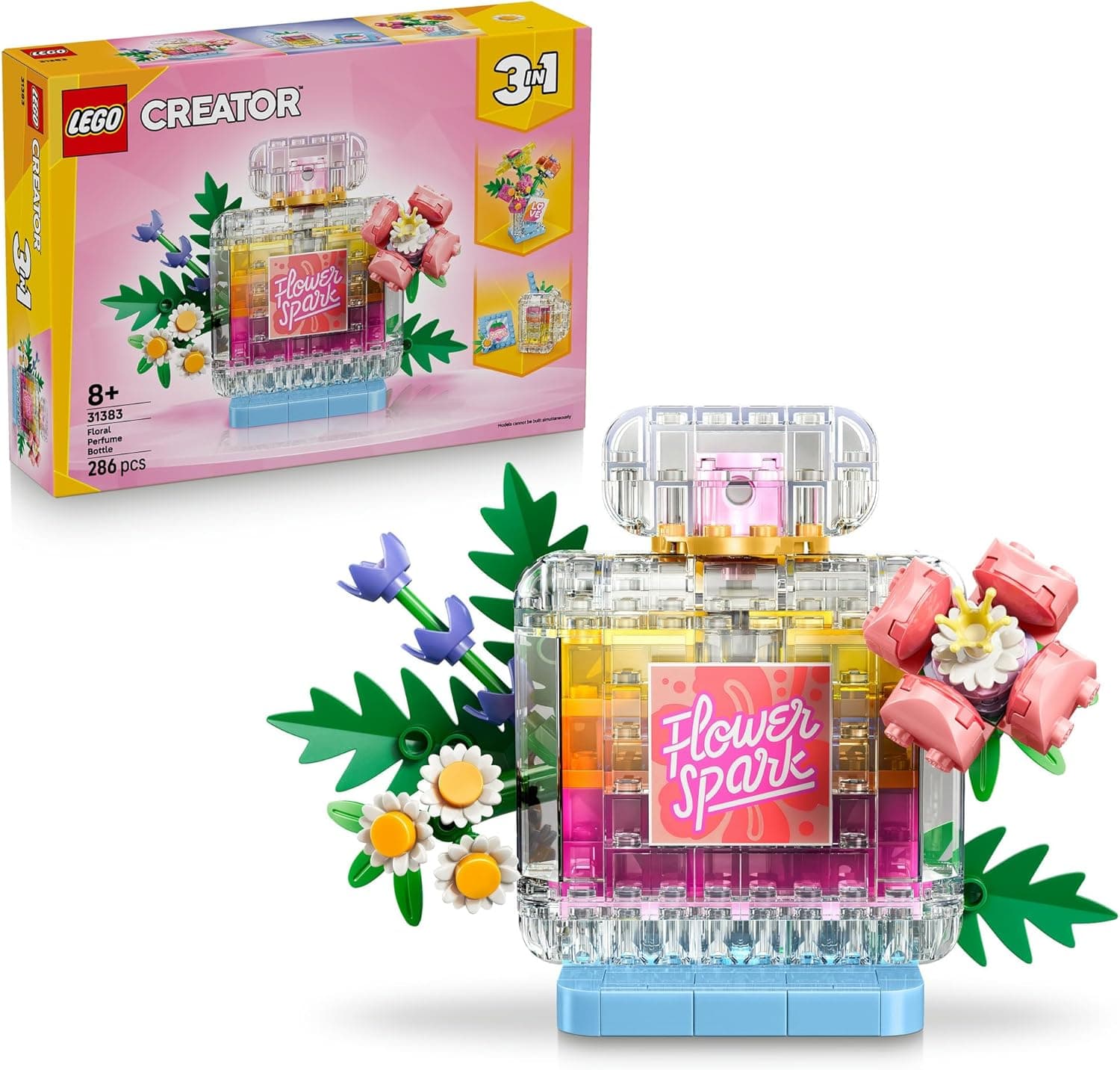 LEGO® Creator 3 in 1 Floral Decor Perfume Bottle 31383