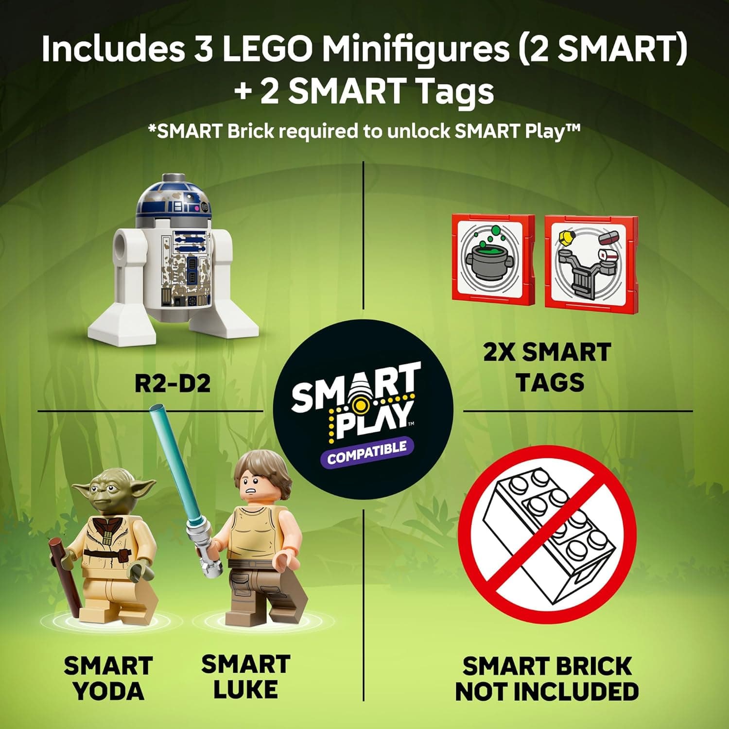 LEGO® Star Wars™ SMART Play™: Yoda’s Hut and Jedi Training 75422