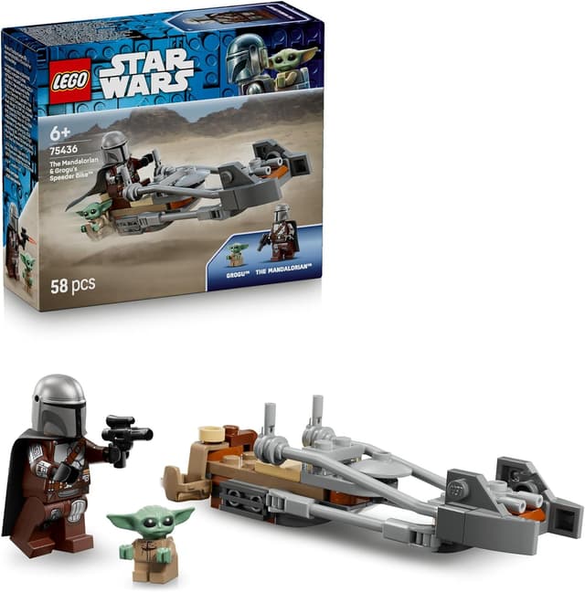 LEGO® Star Wars™ The Mandalorian & Grogu’s Speeder Bike™ 75436