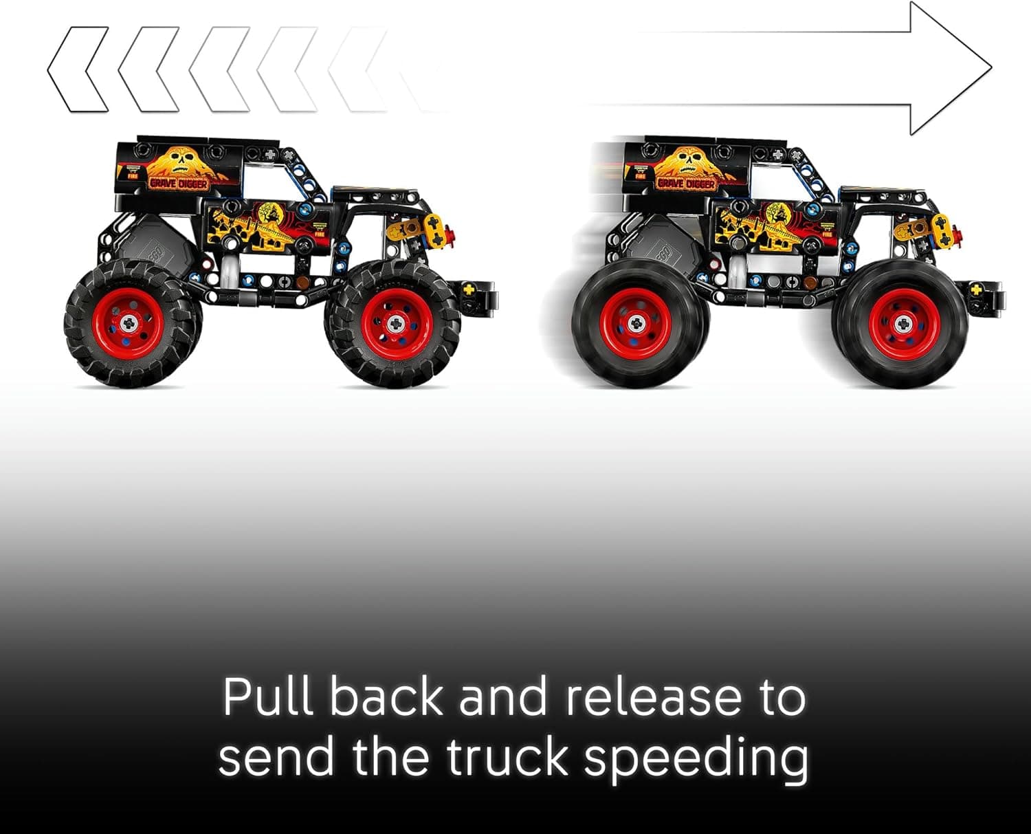 LEGO® Technic Monster Jam™ Grave Digger™ Fire and Ice 42219