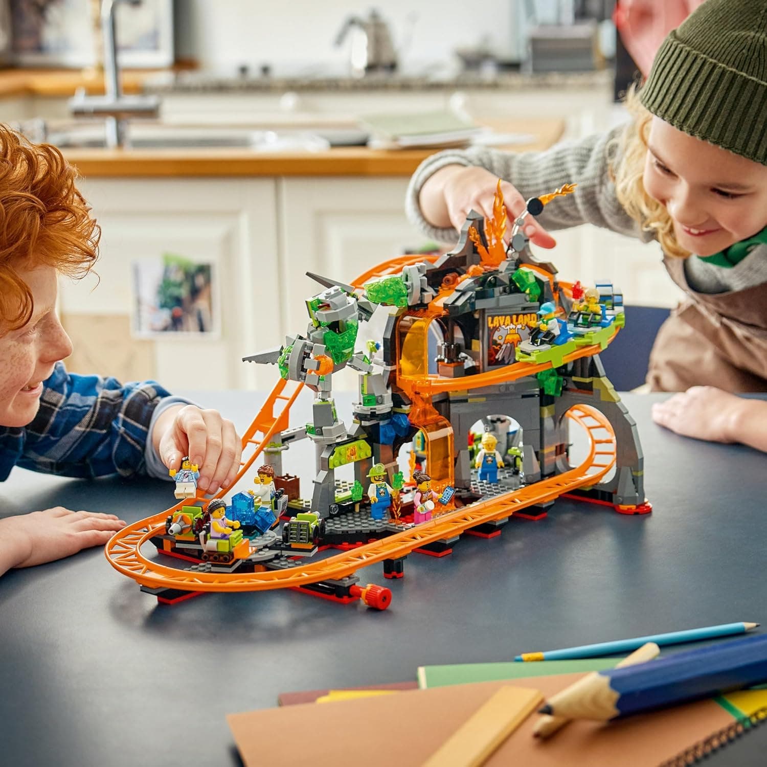 LEGO® City Lava Land Roller Coaster Park 60501