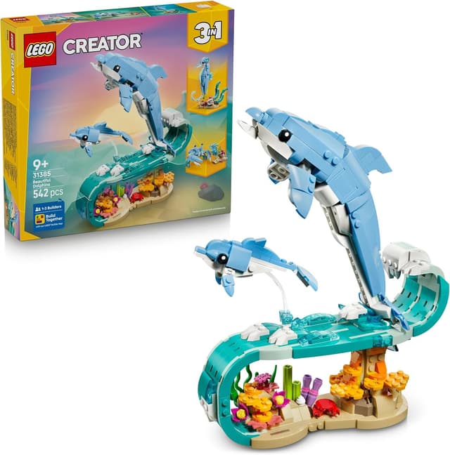 LEGO® Creator 3 in 1 Sea Animals: Beautiful Dolphins 31385