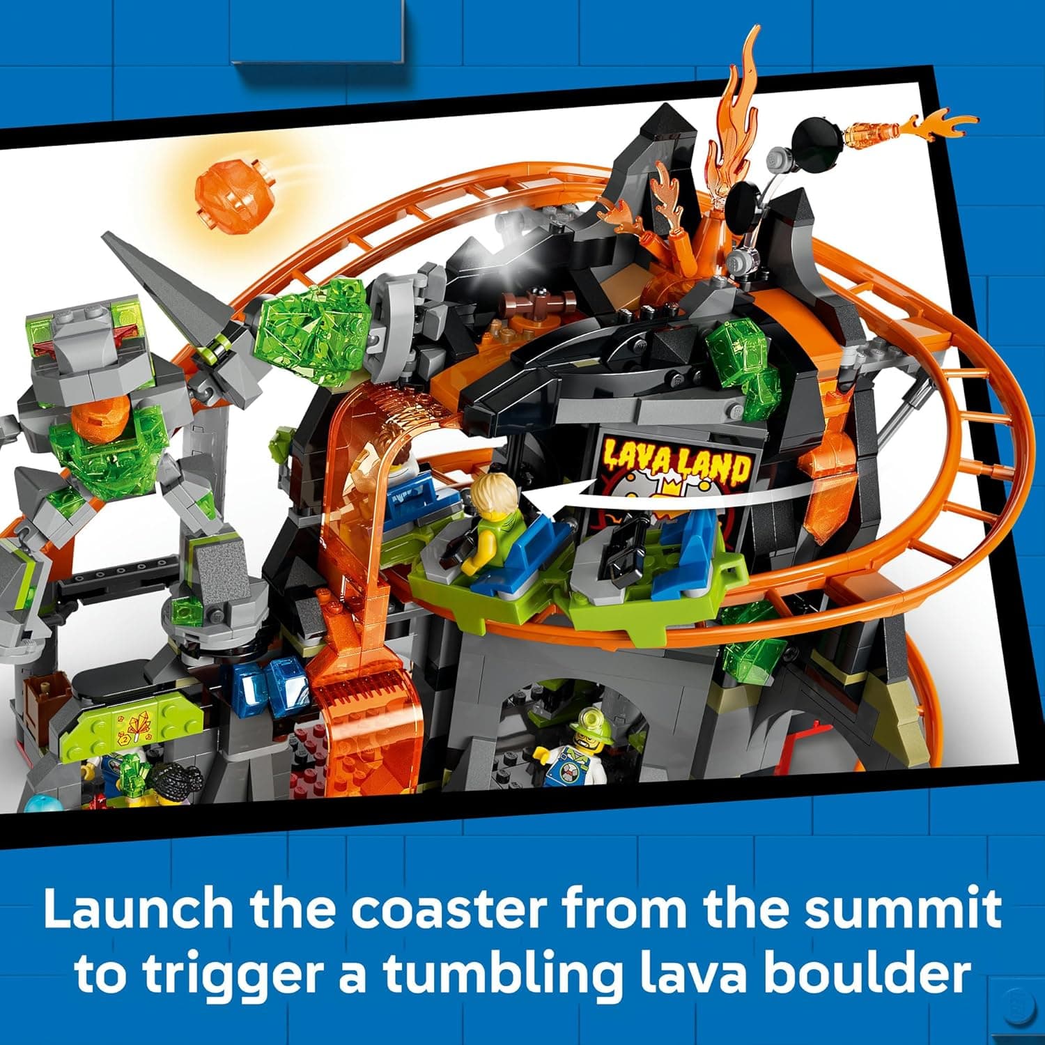 LEGO® City Lava Land Roller Coaster Park 60501