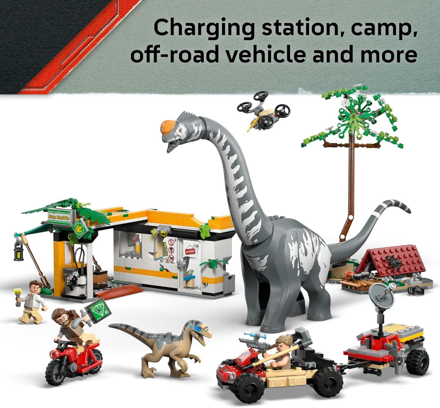 LEGO® Jurassic World Raptor & Titanosaurus Tracking Mission 76973 Kids’ Dinosaur Toy B0DNZWHQN8
